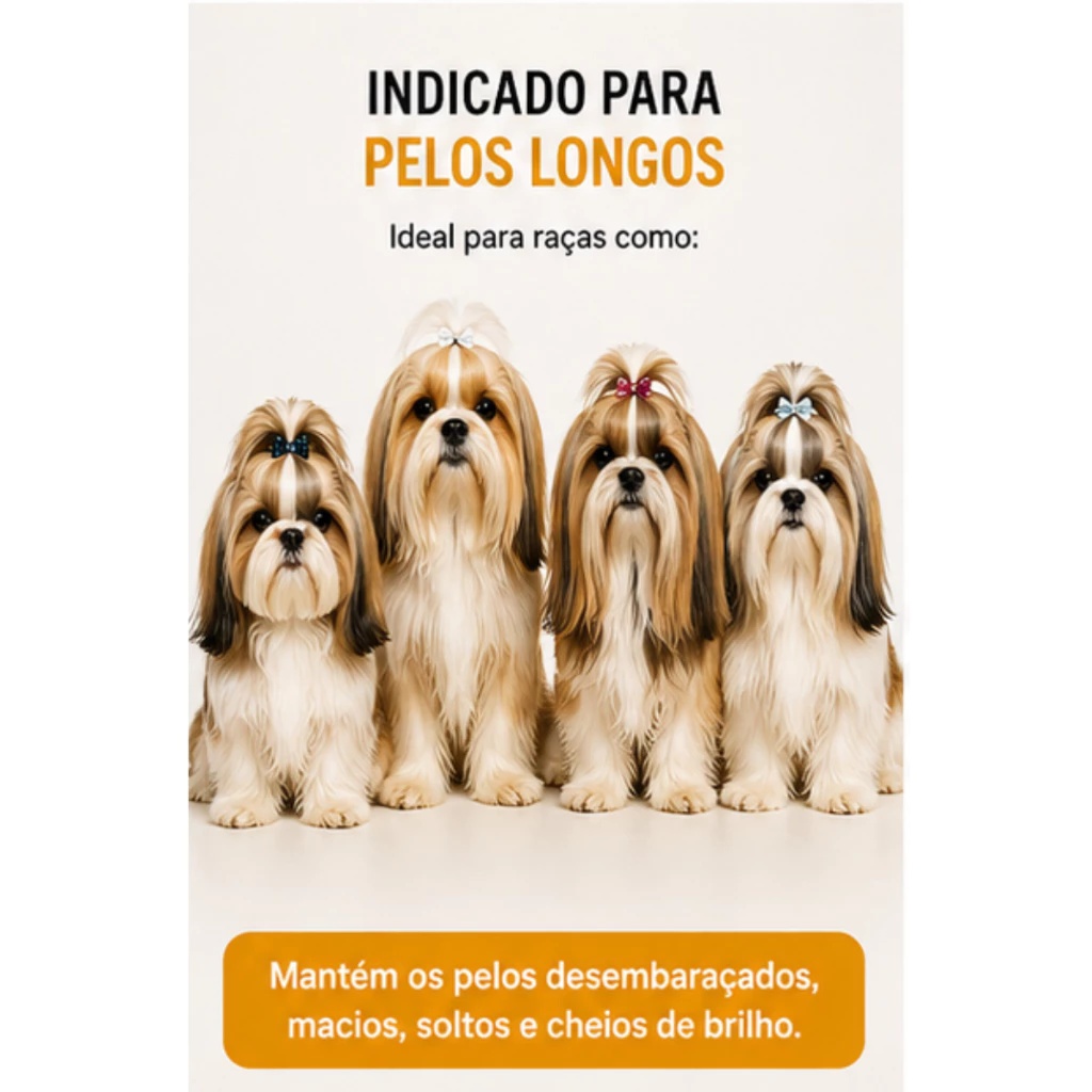 Kit Shampoo Granado Desembaraçador 500ml + Escova Banho Pet
