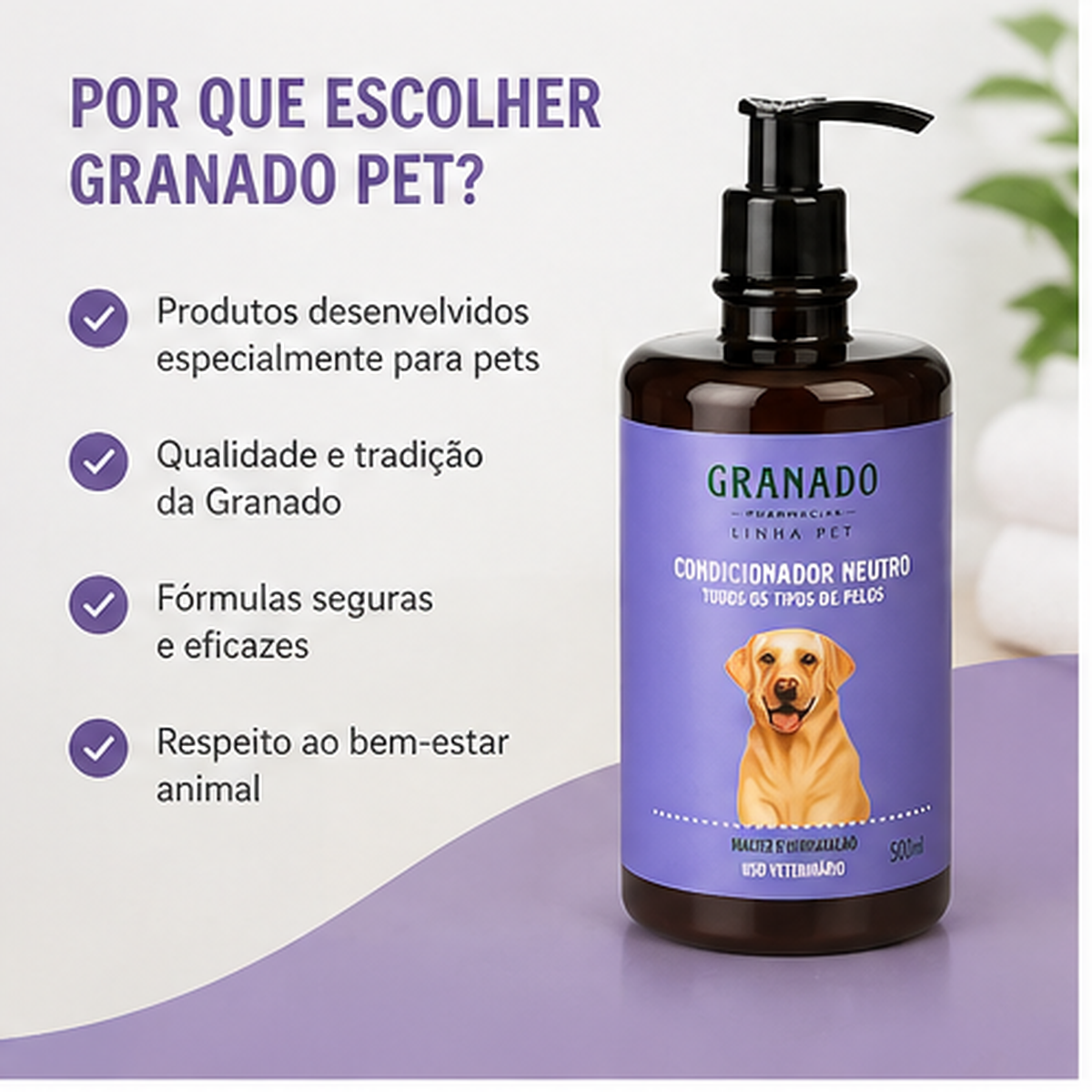 Condicionador Pet Neutro 500ml