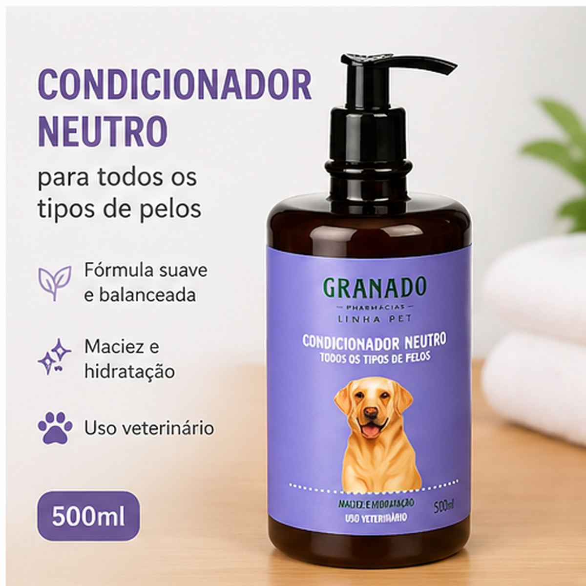 Condicionador Pet Neutro 500ml