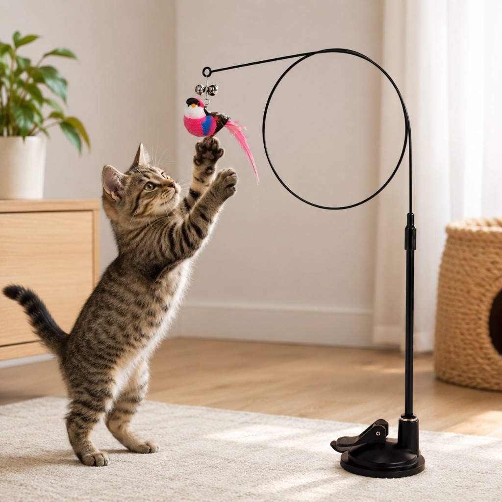 Brinquedo para Gato ventosa com Passarinho