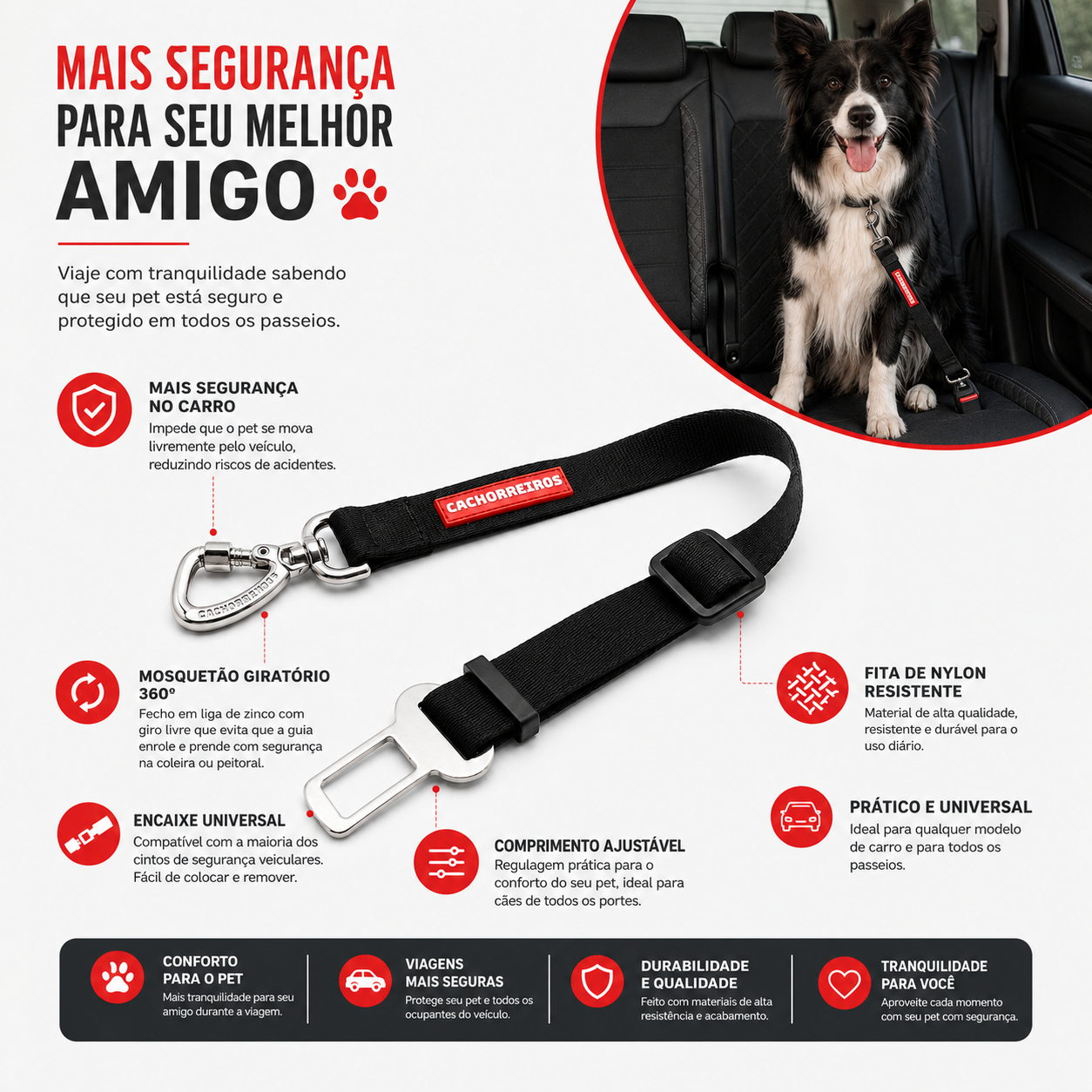 Cinto De Seguranca Black - G