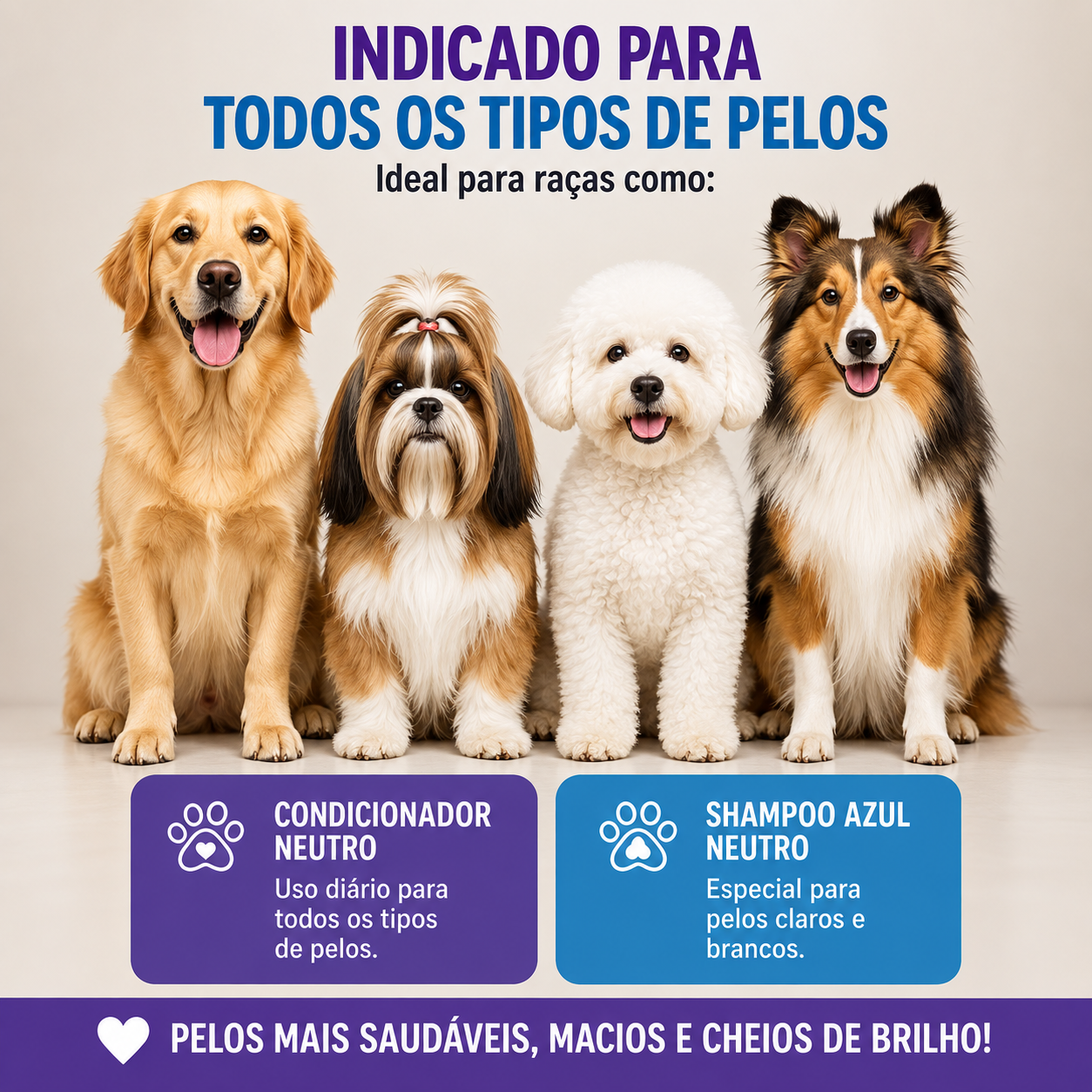 Kit Granado Shampoo Azul Pelos Claros + Condicionador Neutro