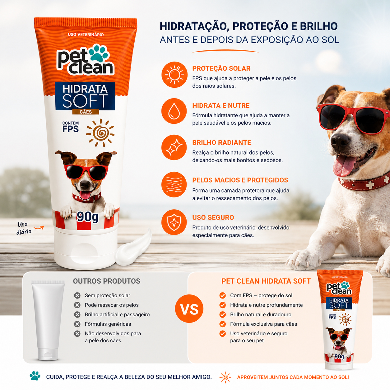 TERMO HIDRATANTE PET CLEAN 90 G