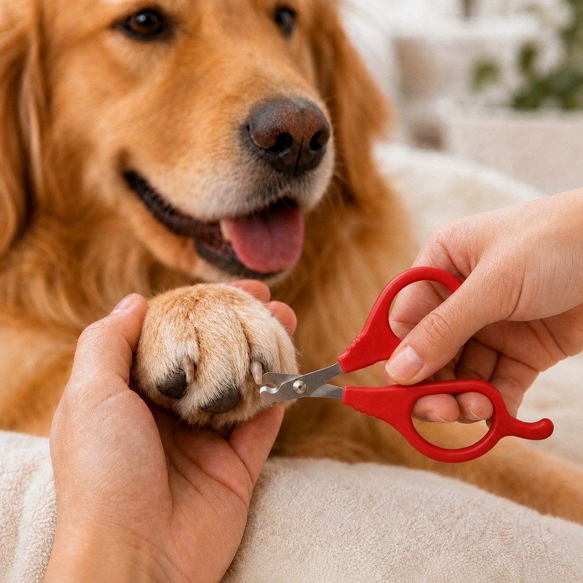 Tesoura Corte De Unhas Com Dedeira Cães Gatos Alicate