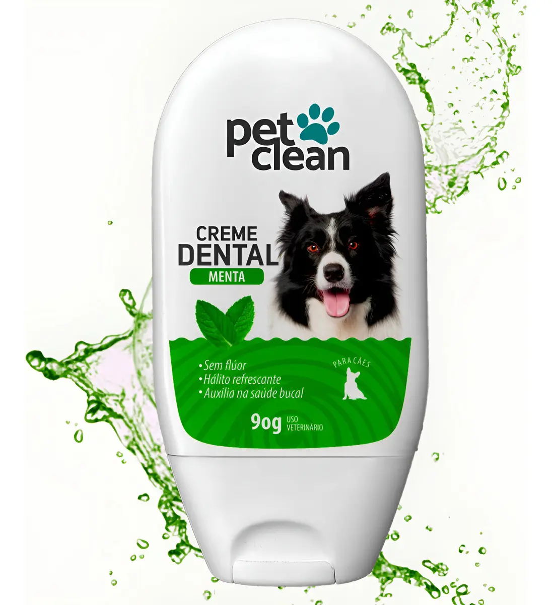 Creme Dental Pet Clean Menta para Cães e Gatos 90g