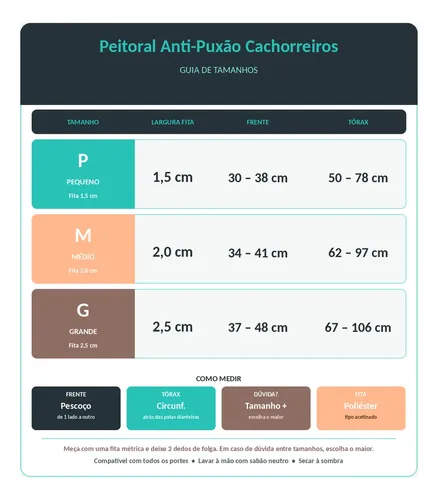 Coleira Peitoral Anti Puxao Cachorro Cachorreiros