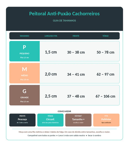Coleira Peitoral Anti Puxao Cachorro Cachorreiros
