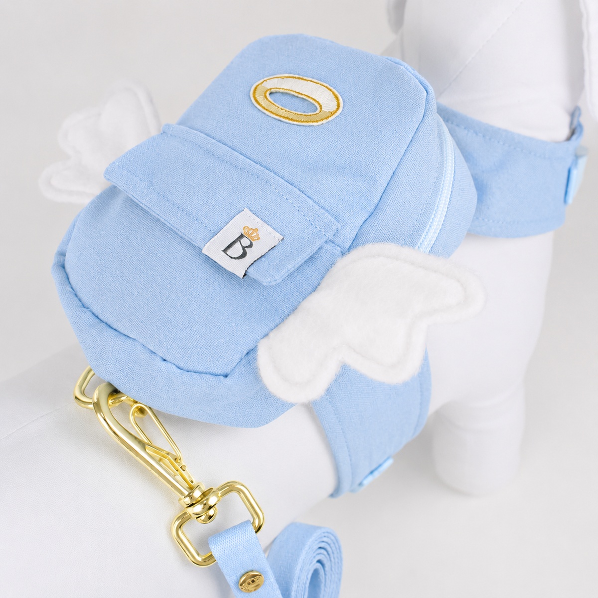 Colete Mochila Pet em Linho Anjinho