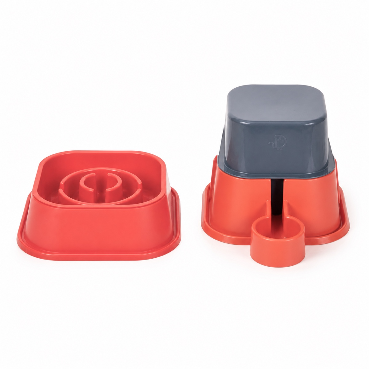 Kit Comedouro Lento Antiengasgo Bebedouro Antirrespingo 2,5L para Cães e Gatos