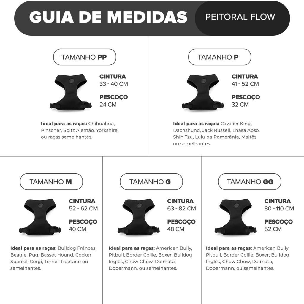 Colete Peitoral Flow Cachorreiros