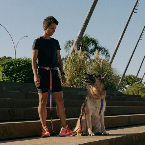 Guia Mãos Livres Cachorro Corrida Passeio 2m Cachorreiros