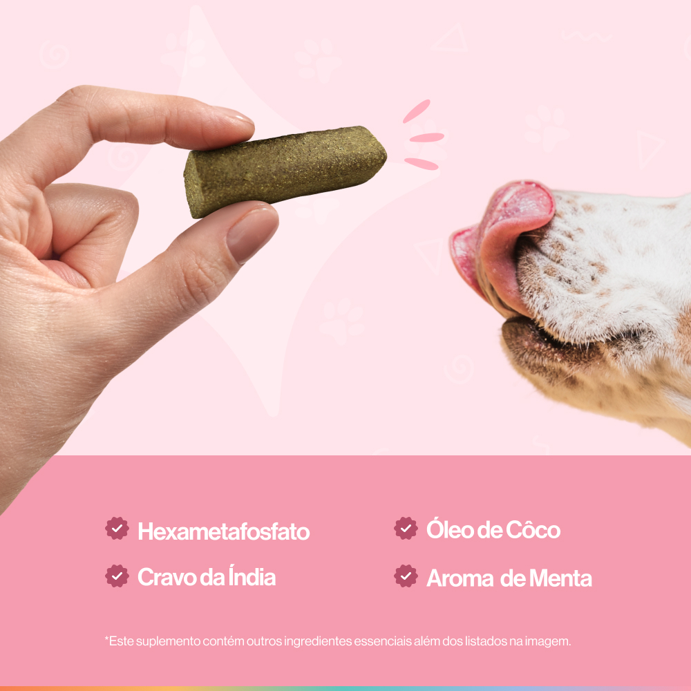 Dentes & Hálito - Cuidado Oral Para Cães - Buddy Nutrition