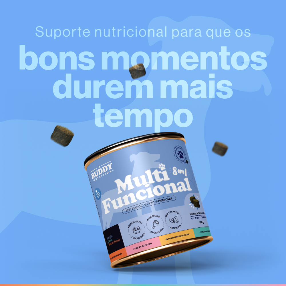 Multi Funcional 8 Em 1- Suplemento Para Cães Buddy Nutrition