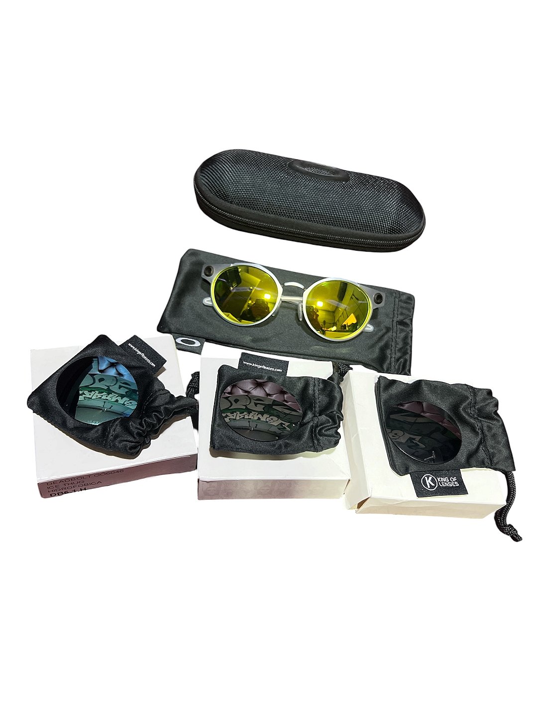 Oculos Oakley Dead Bolt Lente Prisma + 3 Lentes king lensis