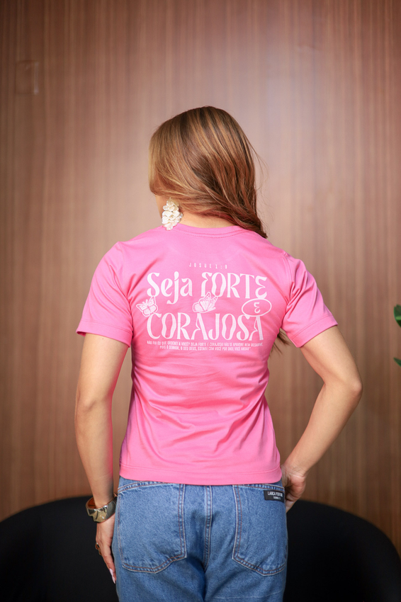Tshirt Borboletinha Seja Forte E Corajosa
