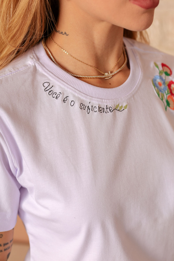 Tshirt Bordada Você É O Suficiente