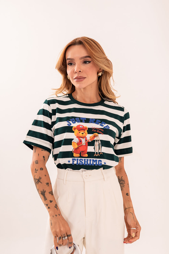 Tshirt Listrada Ursinho Just Keep