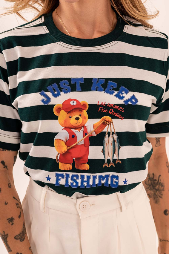 Tshirt Listrada Ursinho Just Keep