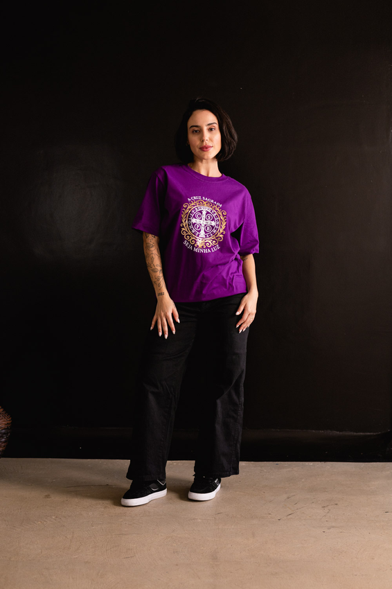 Tshirt Max Medalha de São Bento aplicação