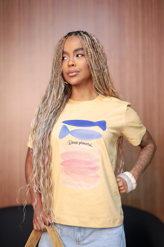 Tshirt Peixes Deus Proverá
