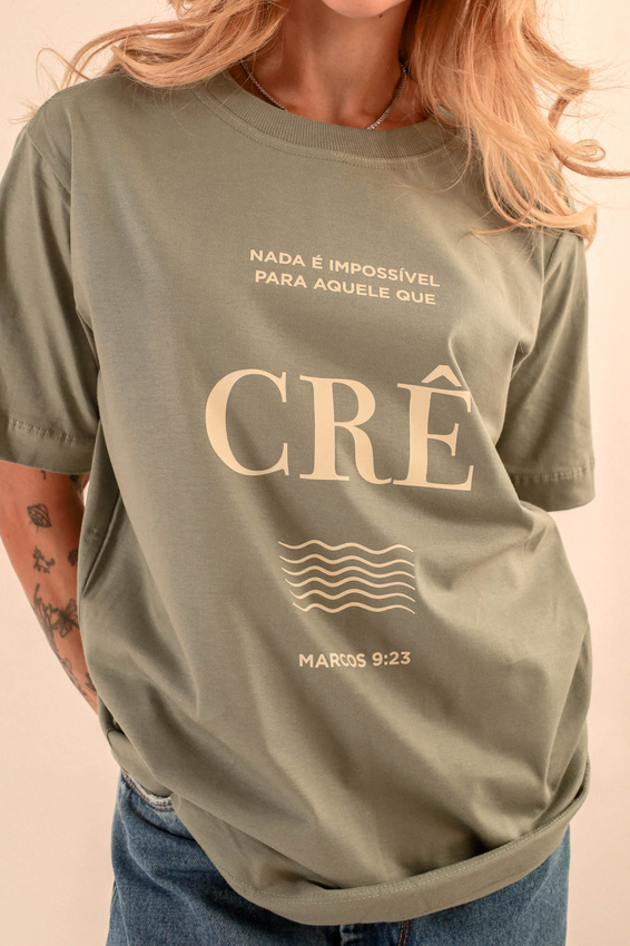 Tshirt Max Nada É Impossível Para Aquele Que Crê