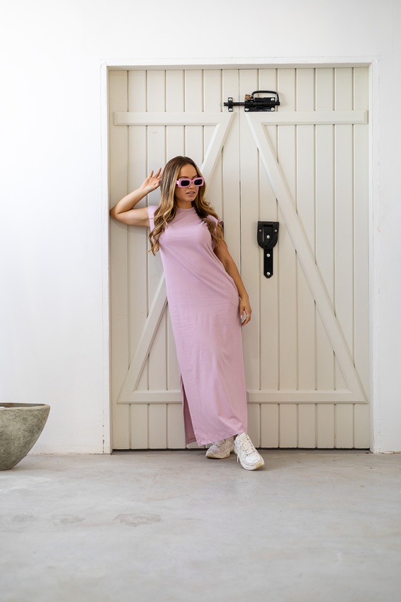 Vestido Midi Muscle Rosé Diamond