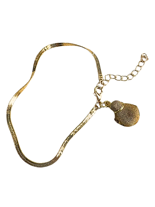 Boneca de Sílex Botero | Pulseira Ouro 18k