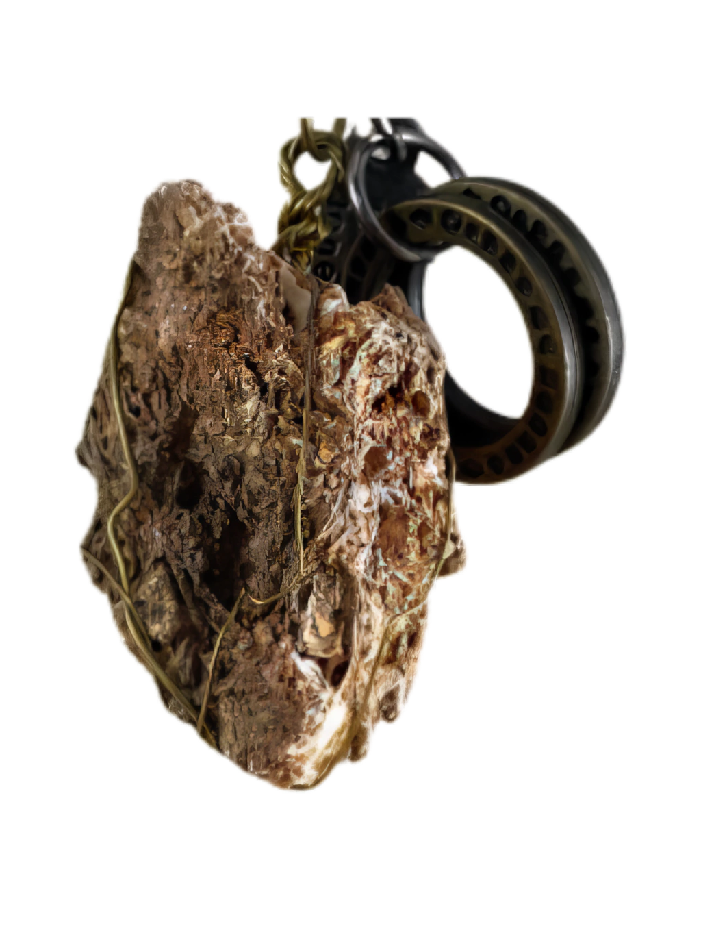 Coquina Rocha Pingente Colar Aromaterapia