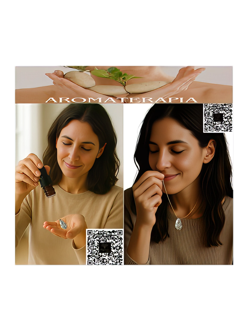 Coquina Rocha Pingente Colar Aromaterapia