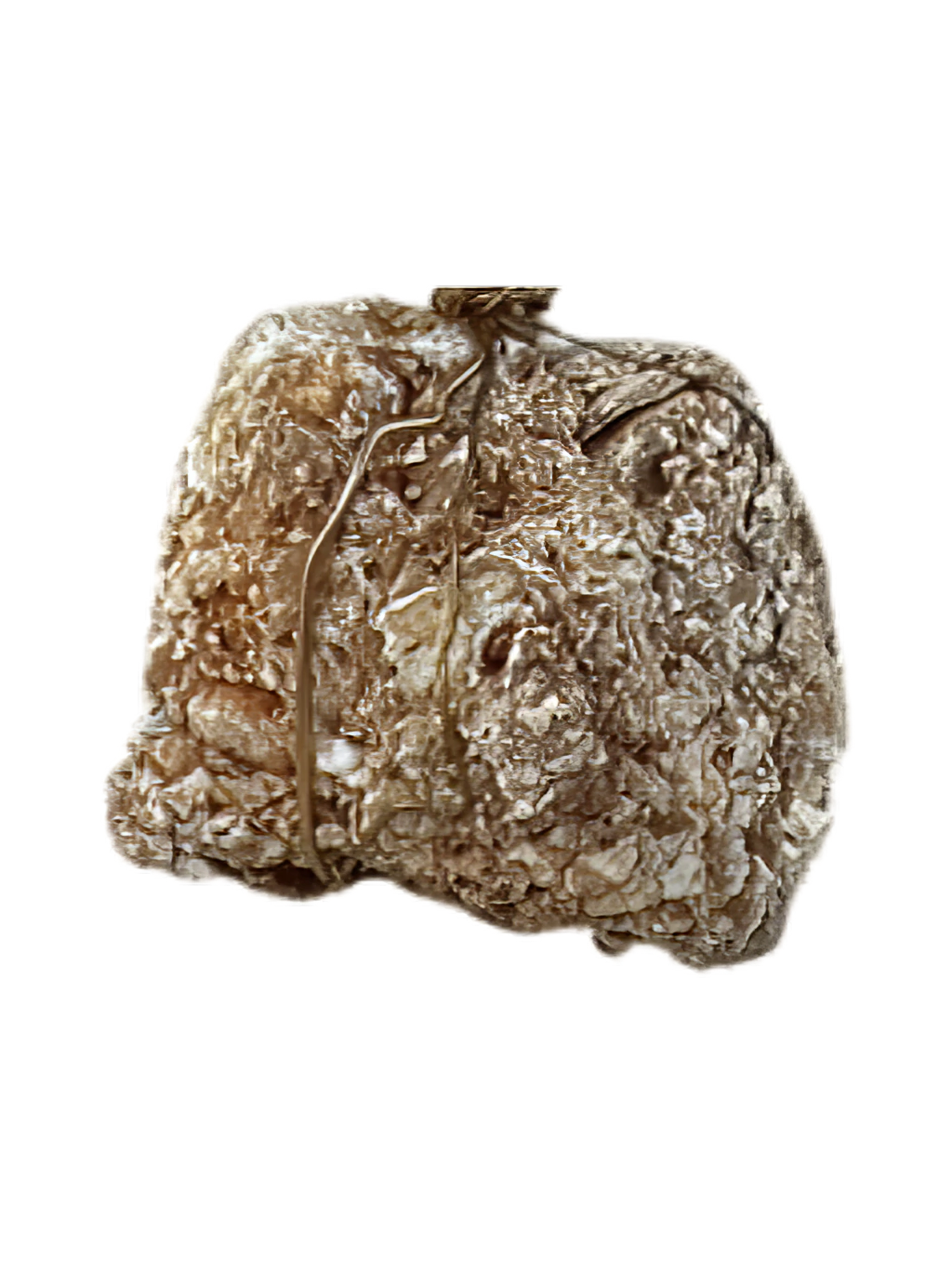 Coquina Rocha Calcaria Conchas Alambrismo Colar Dourado Aromaterapia