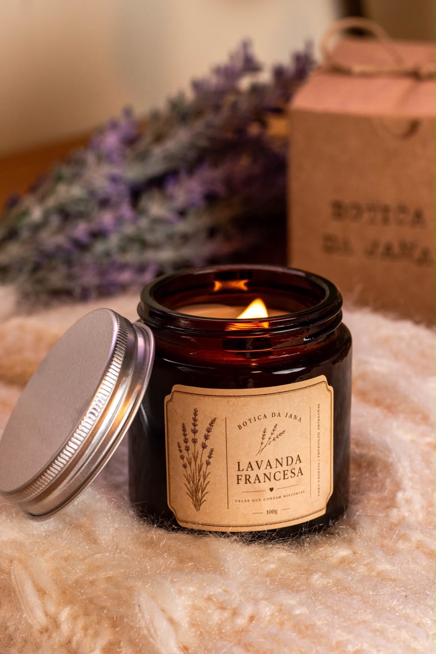 Vela Botica de Lavanda Francesa