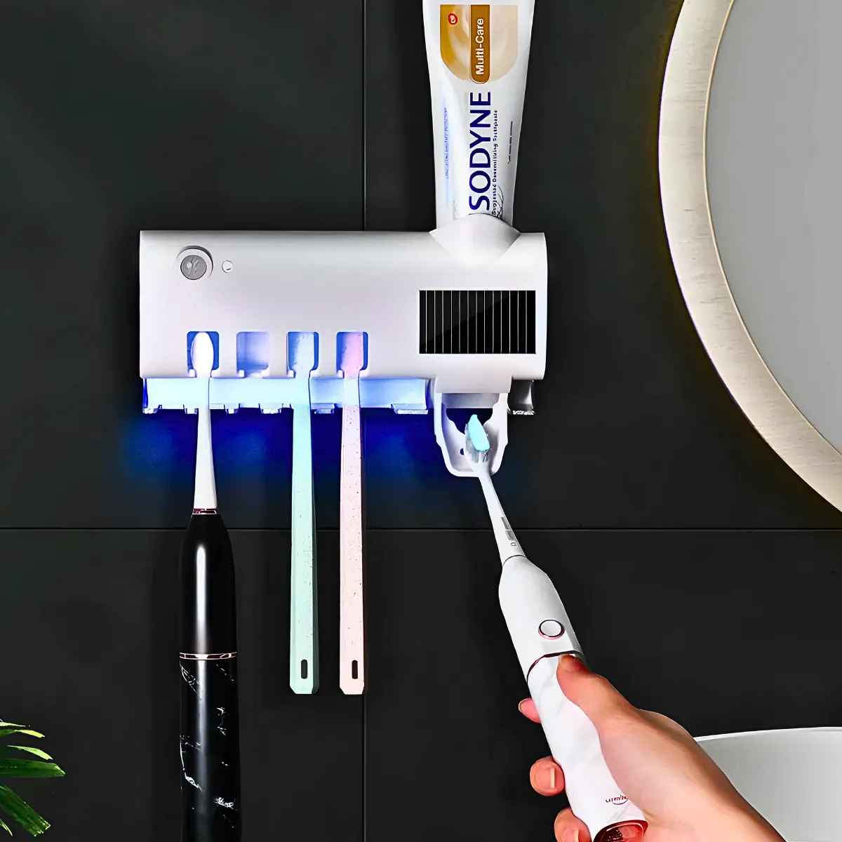 Aplicador Pasta de Dente Suporte Dispenser Escova Automático
