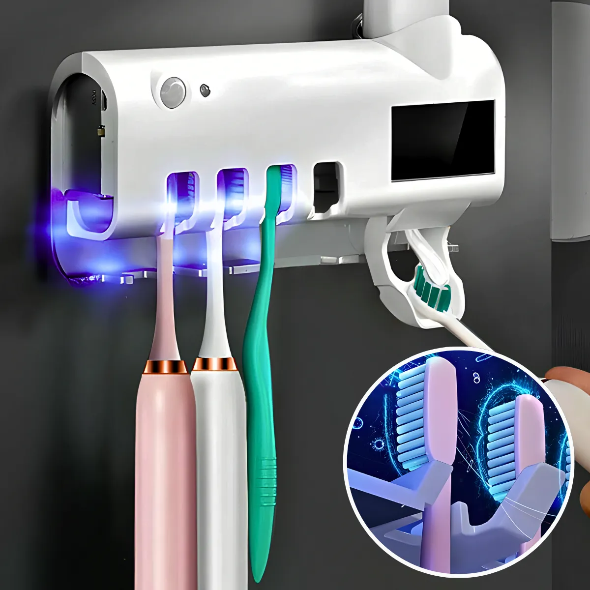 Aplicador Pasta de Dente Suporte Dispenser Escova Automático