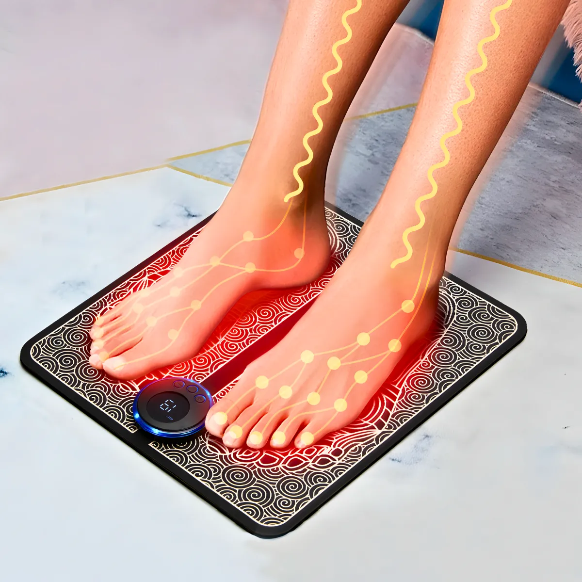 Massageador Para Pés Pernas Ems Magnético Relaxante Pro