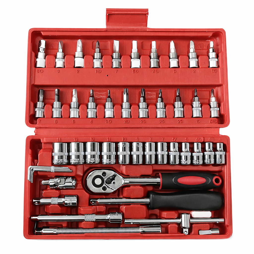 Kit Ferramentas 46 Peças com Maleta