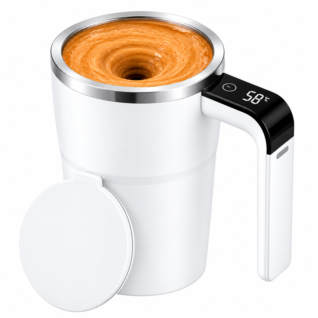 Caneca Mixer Inteligente LED 380ml Display de Temperatura