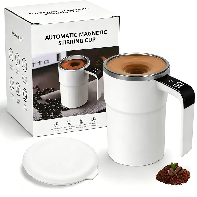 Caneca Mixer Inteligente LED 380ml Display de Temperatura