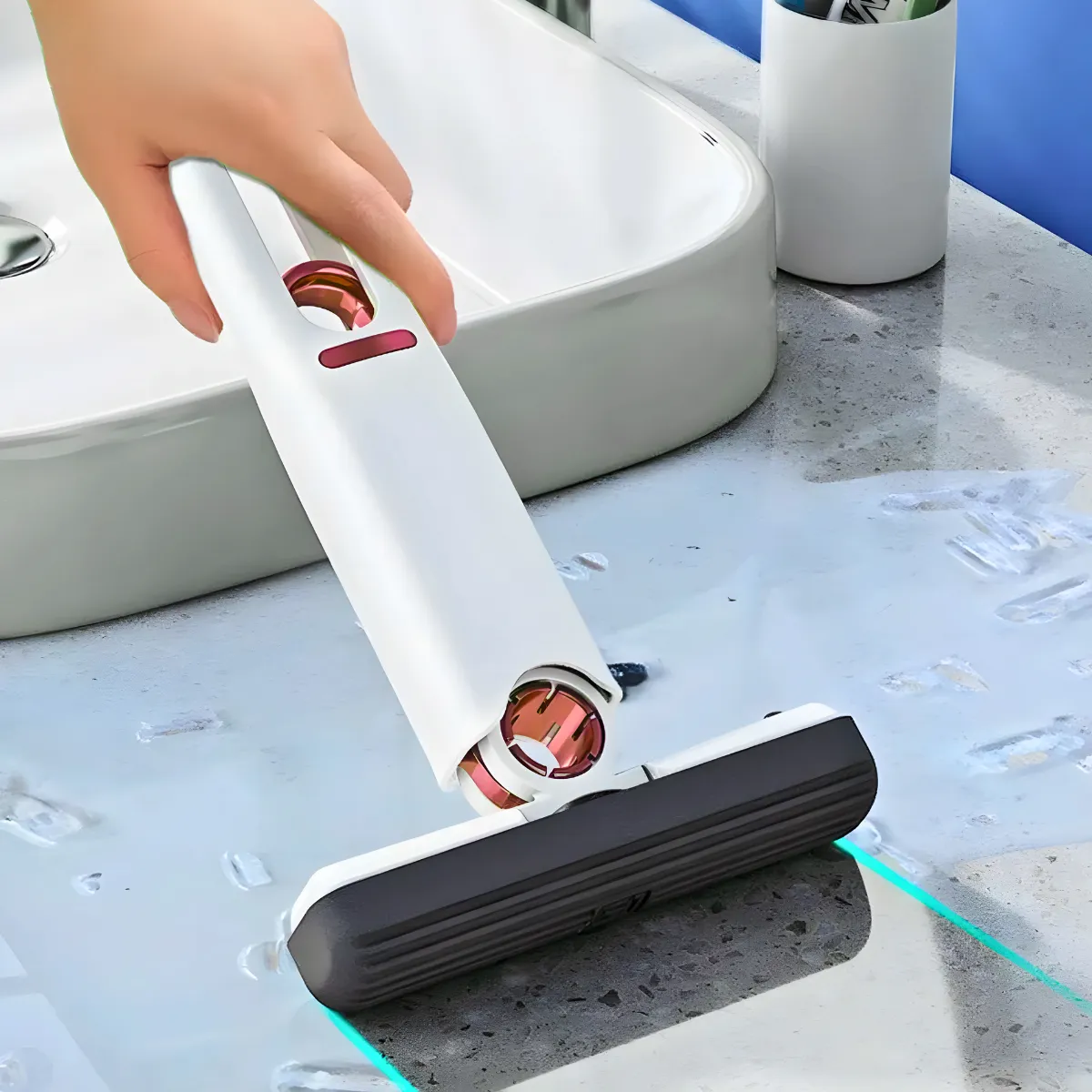 Mini Mop Rodinho Esfregão Portátil Dobrável