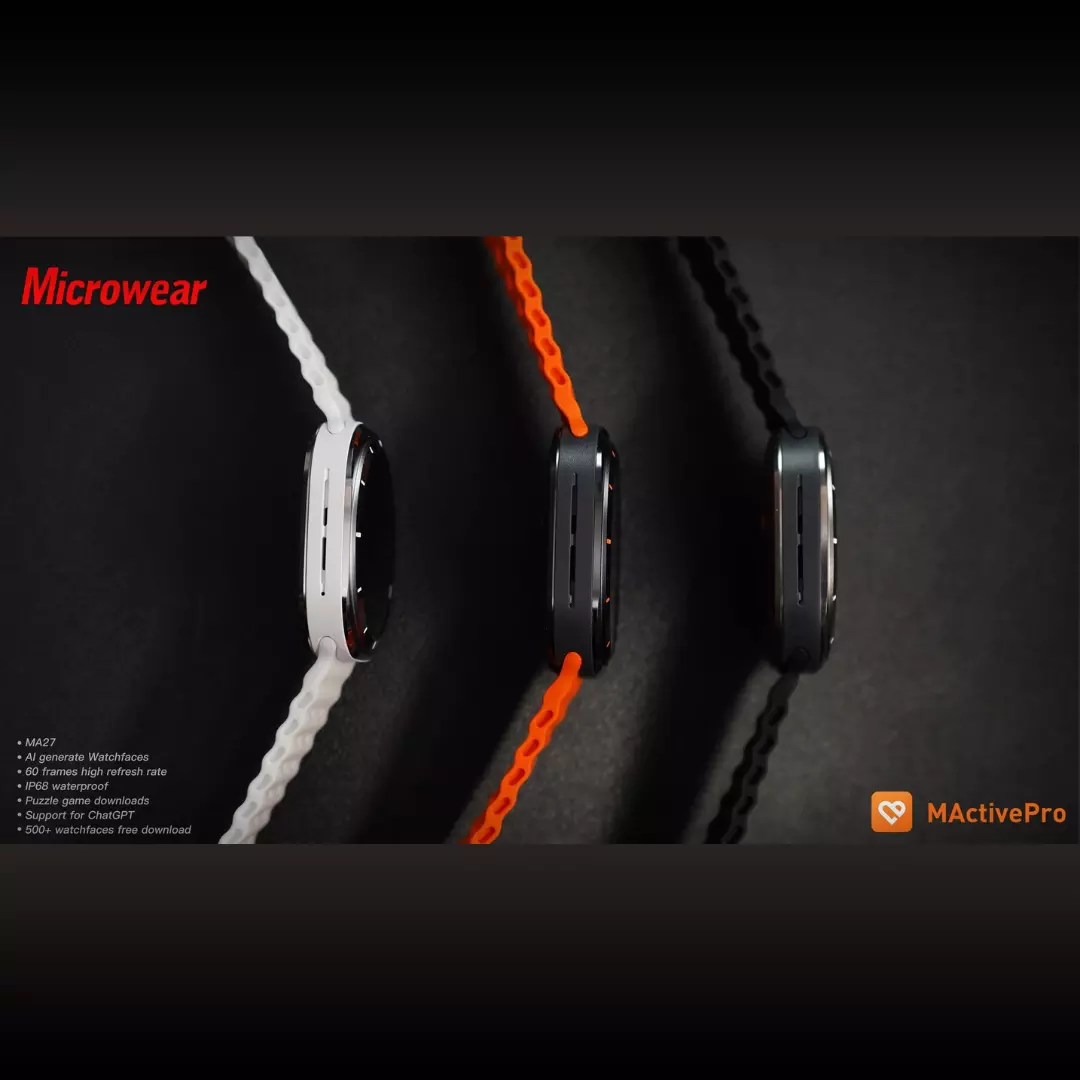 Smartwatch Microwear Ma27 Ultra Amoled Chat GPT Lançamento