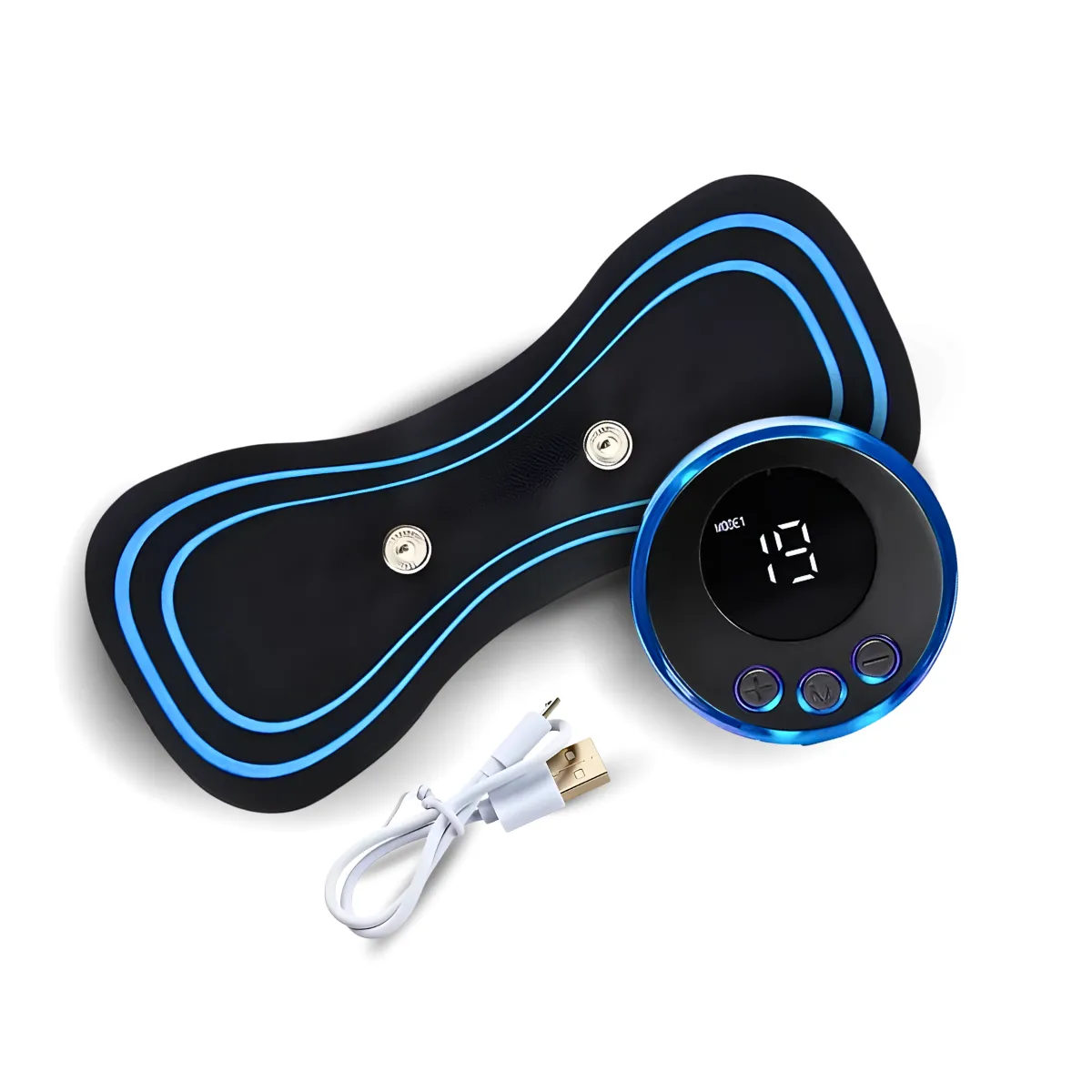 Massageador Elétrico Cervical Eletroterapia EMS Pescoço Pernas