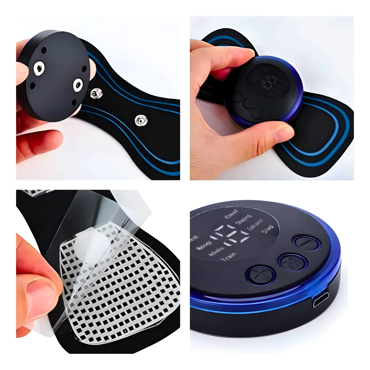 Massageador Elétrico Cervical Eletroterapia EMS Pescoço Pernas