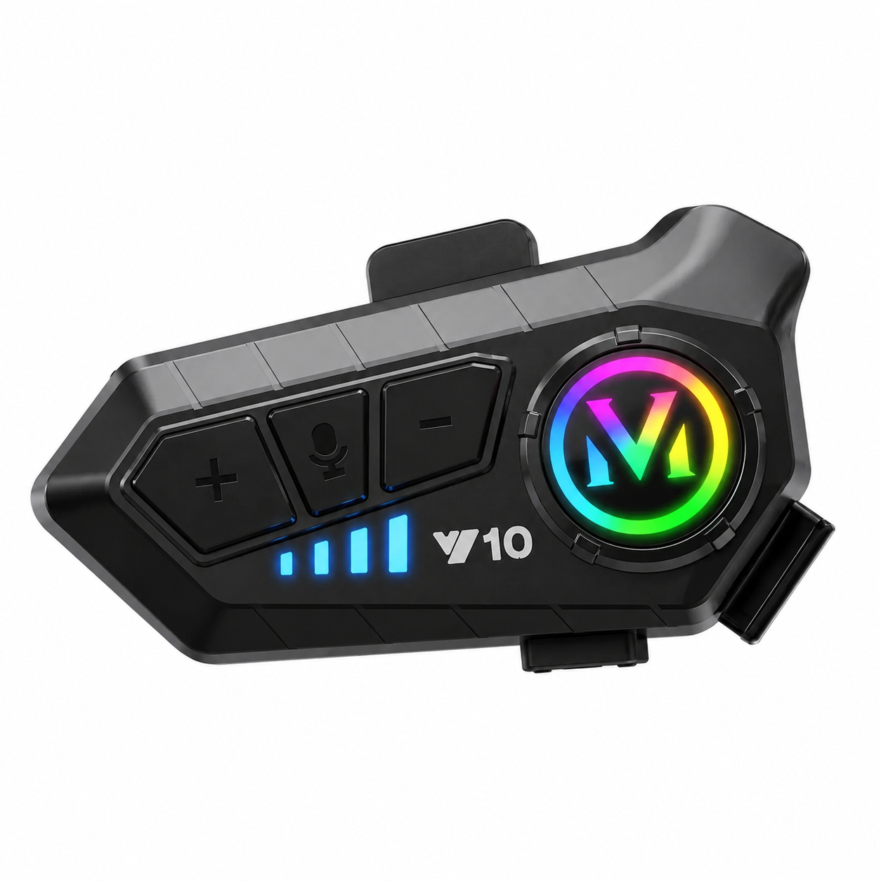 Fone de Ouvido Bluetooth para Capacete RGB com Microfone Hea