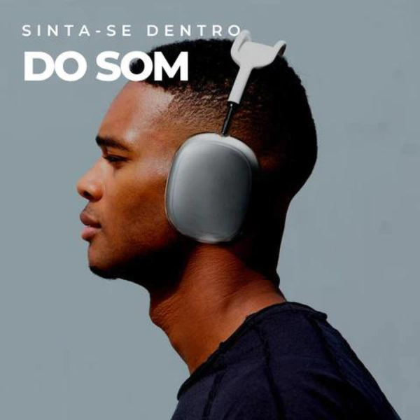 Fone de Ouvido Bluetooth P9 Over-Ear Preto