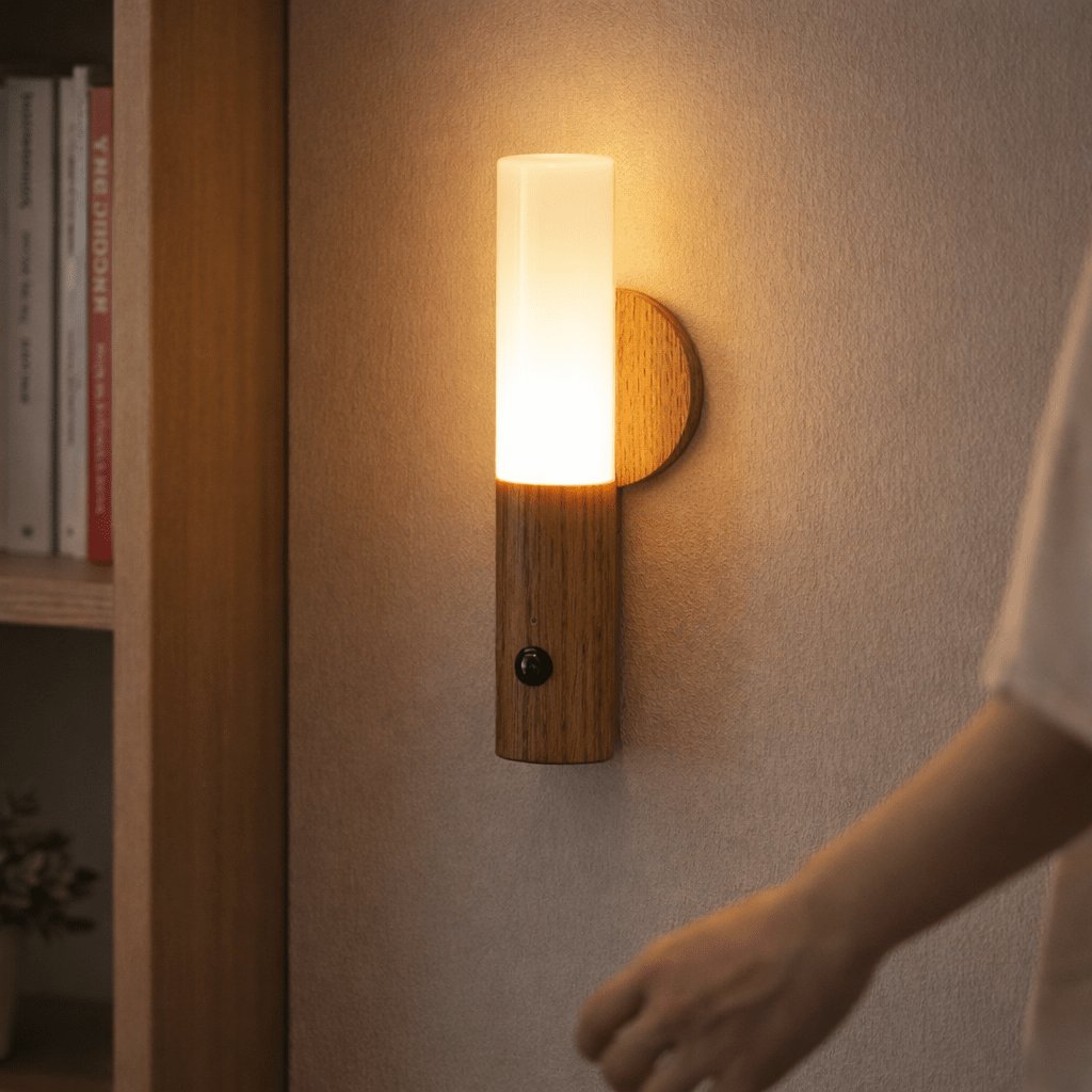 Luminária LED Inteligente com Sensor de Movimento Recarregáv
