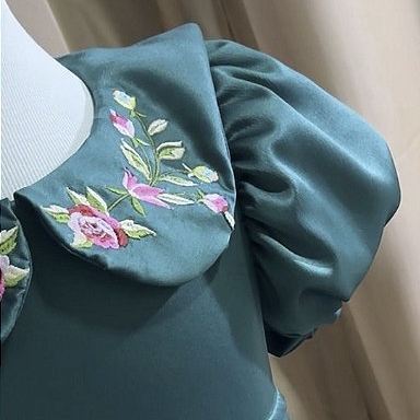Vestido Infantil Babita Esmeralda Luxo