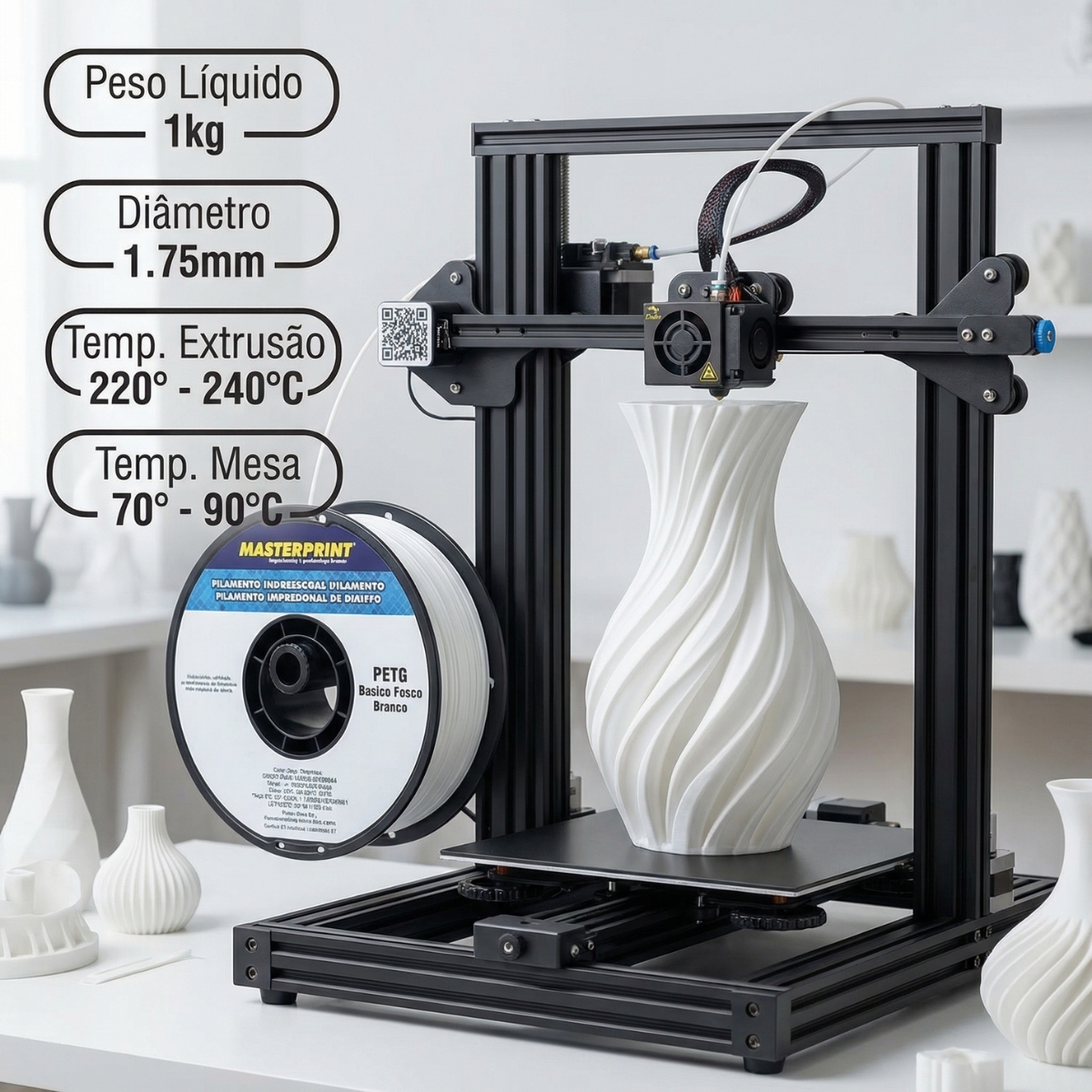 Filamento Impressão 3D Petg Masterprint