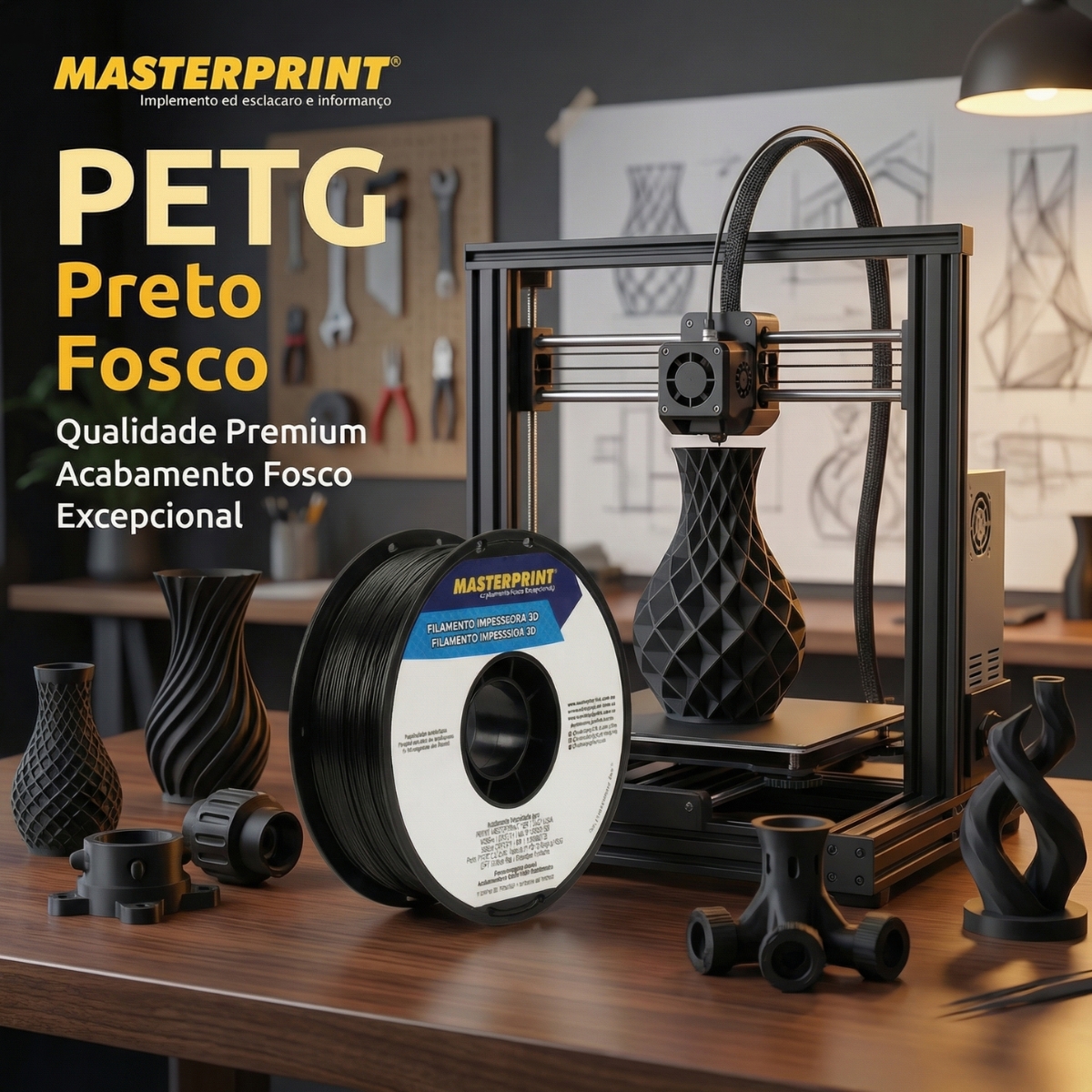 MP FILAMENTO IMPRESSORA 3D IMPRESSÃO - PETG