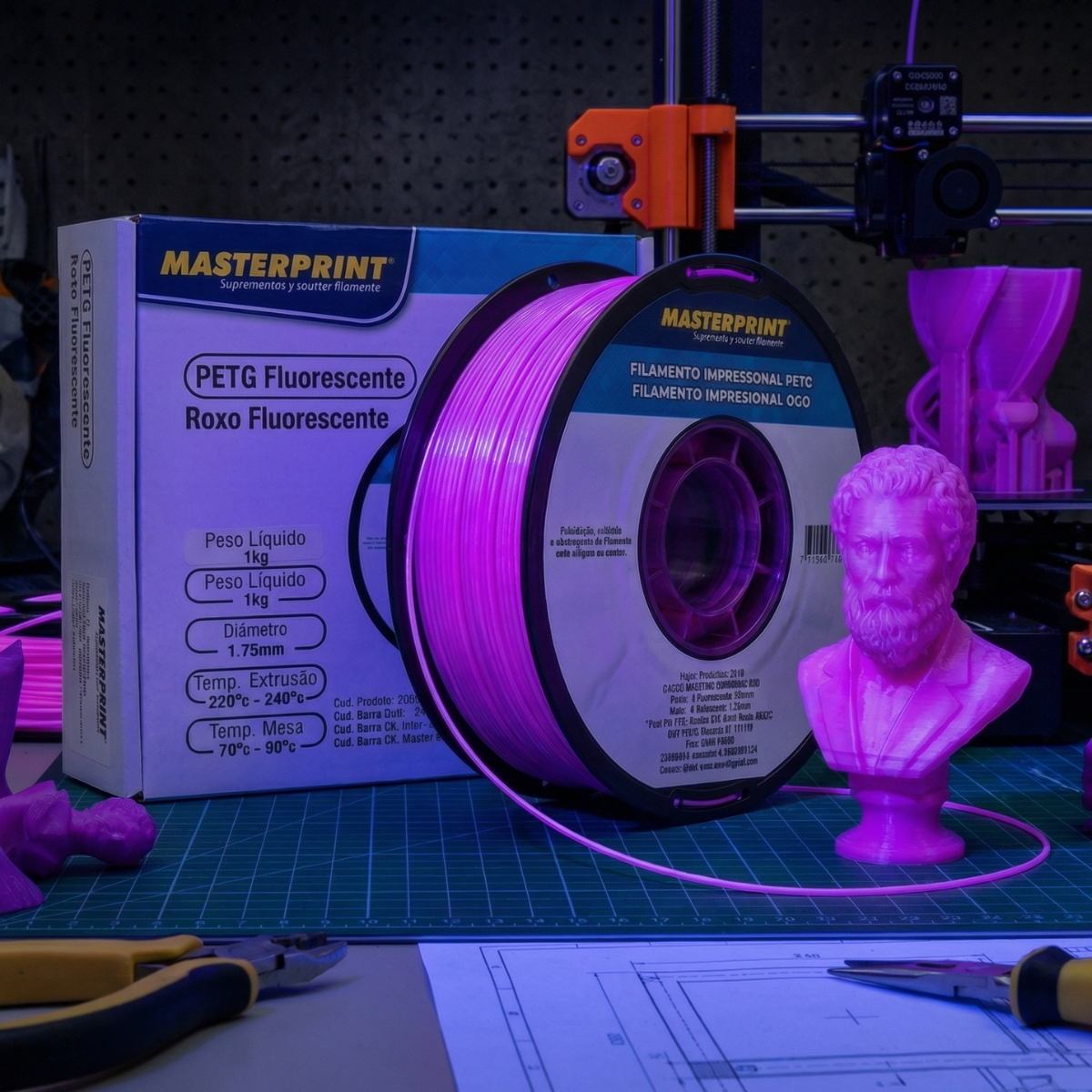 MP FILAMENTO IMPRESSORA 3D IMPRESSÃO - PETG
