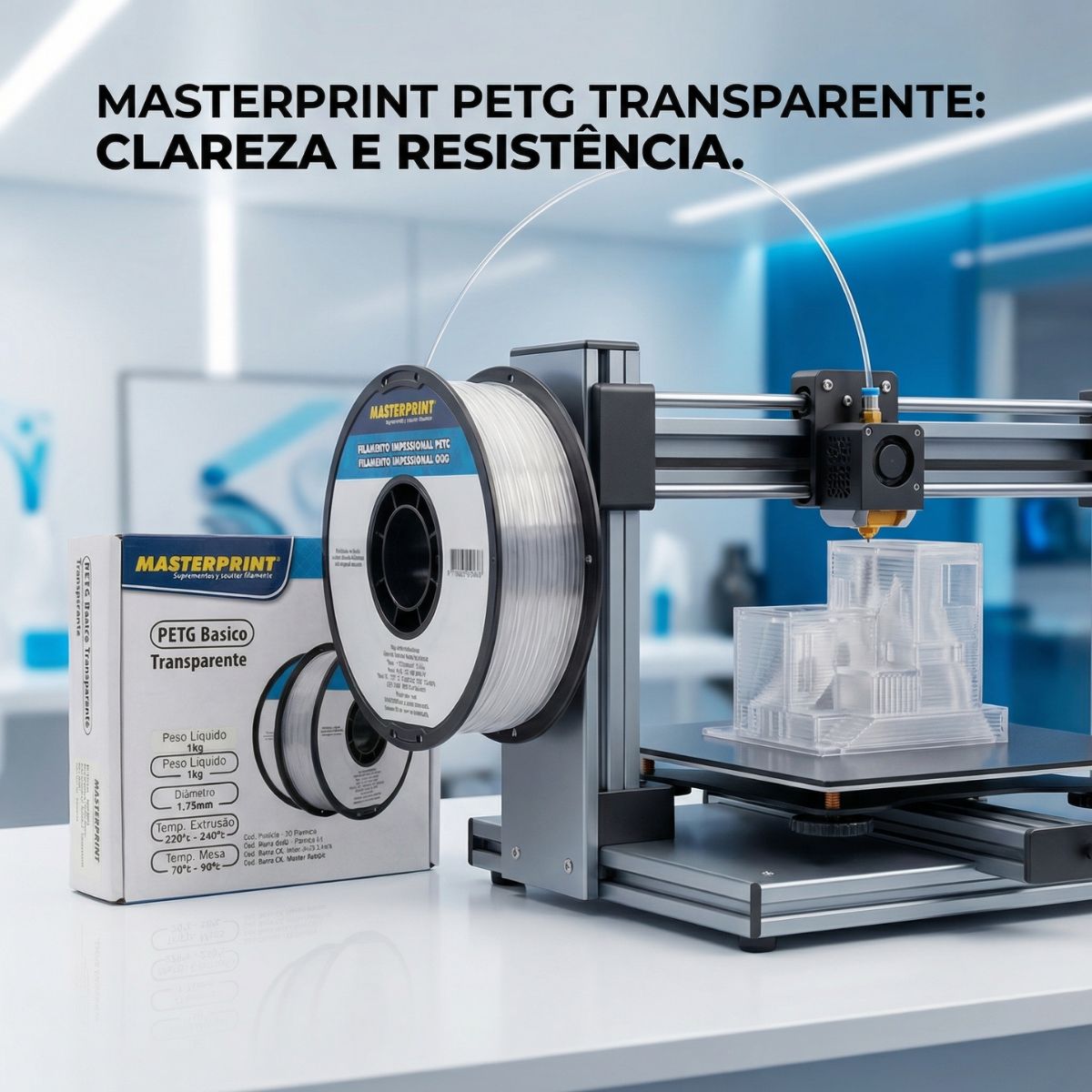 MP FILAMENTO IMPRESSORA 3D IMPRESSÃO - PETG