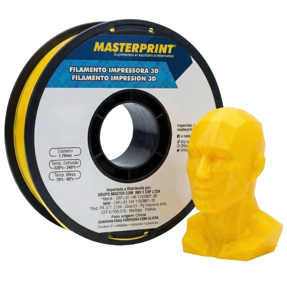 MP FILAMENTO IMPRESSORA 3D IMPRESSÃO - PETG
